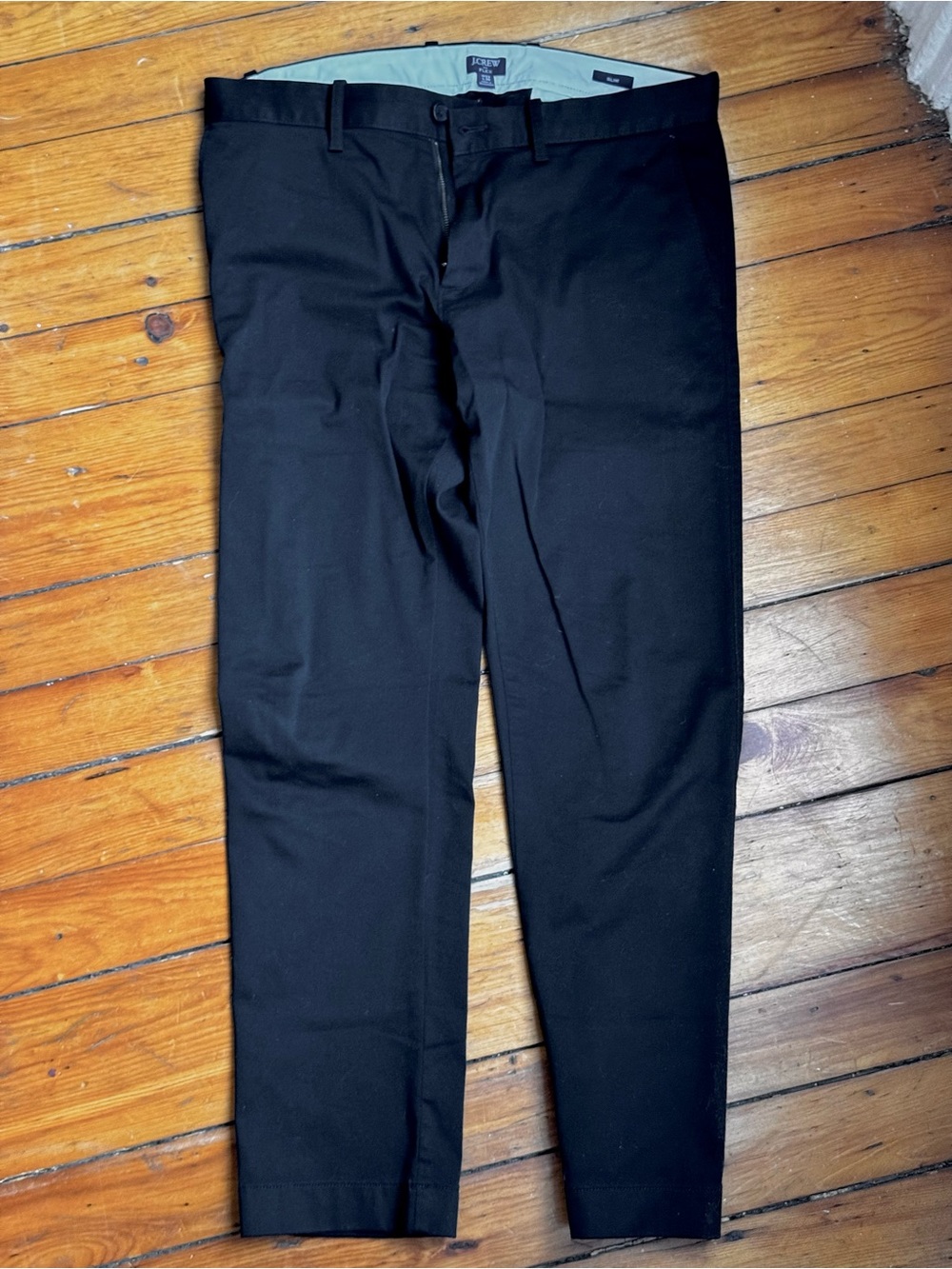 J. Crew Black Men's 484 Slim Chino Pant 33x30